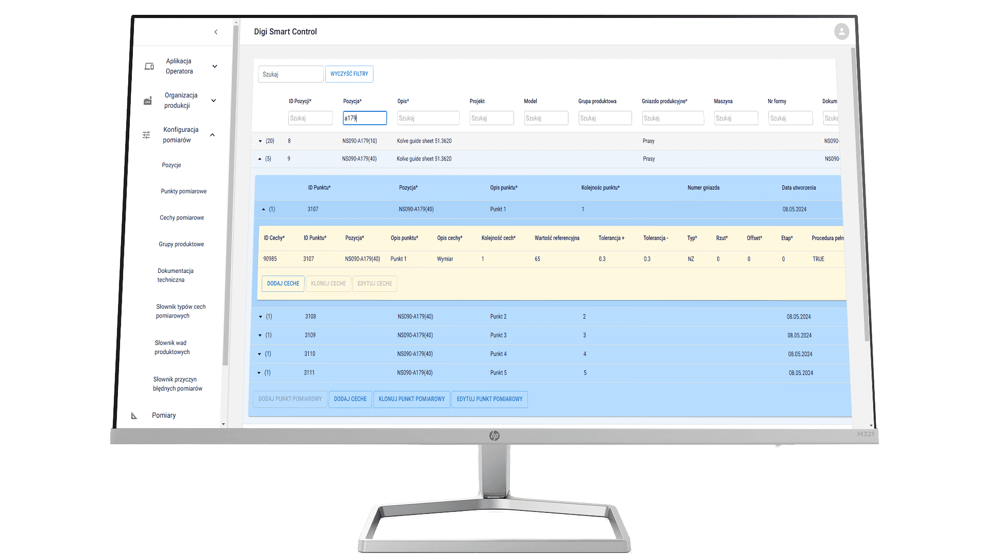 Zarządzanie schematami kontroli